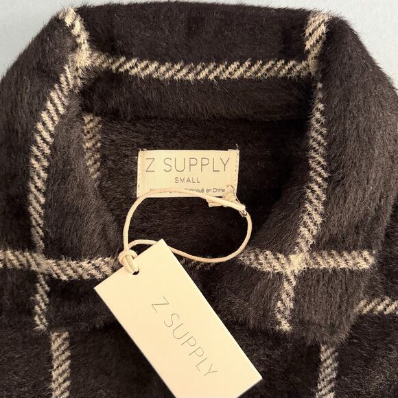 NWT Z Supply Evereve Tucker Plaid Black Oversized Shirt Jacket - Picture 7 of 8